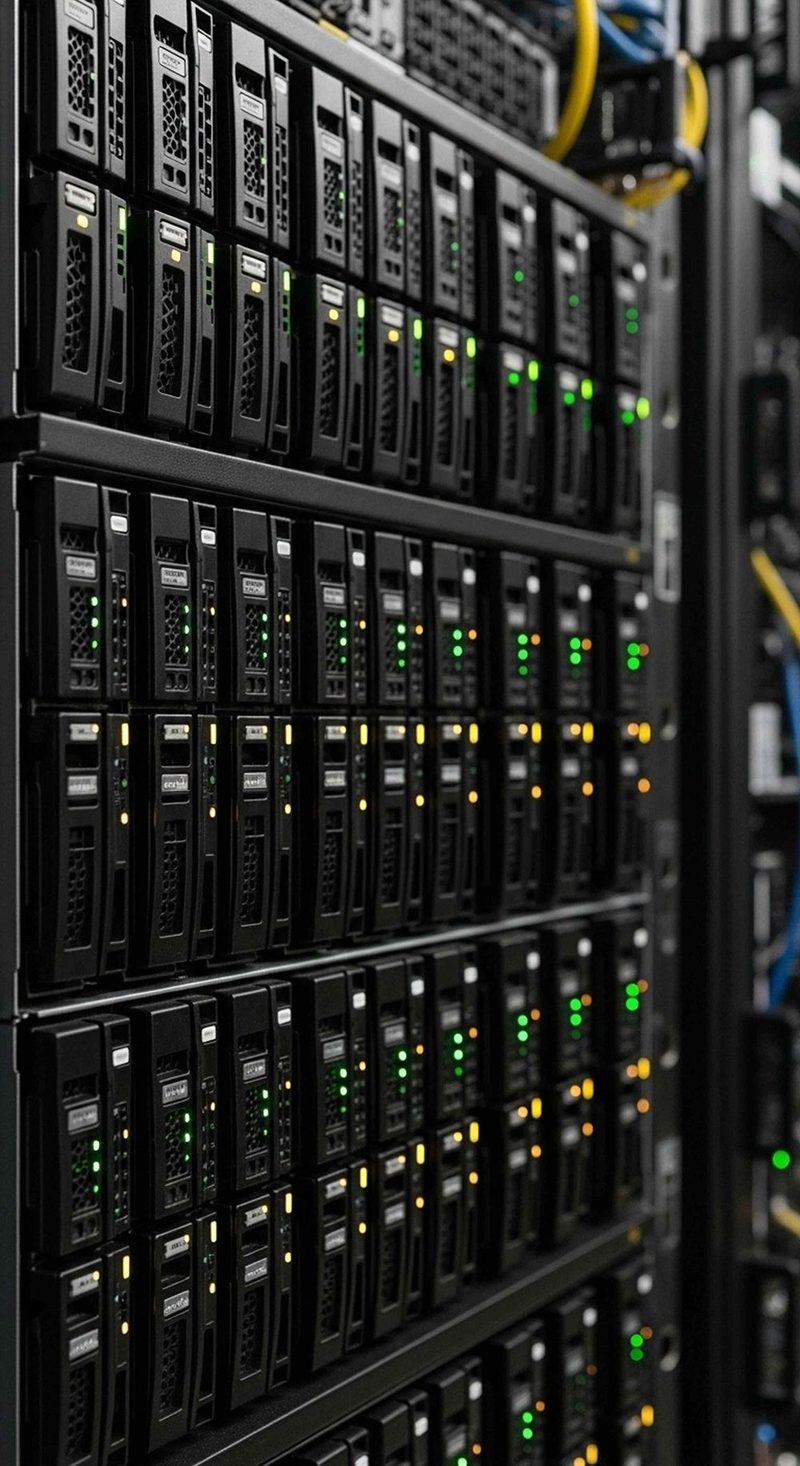 Swiss servers in a data centre